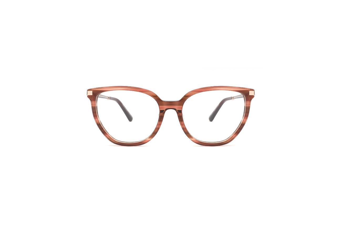 Elara - Striped Brown & Gold