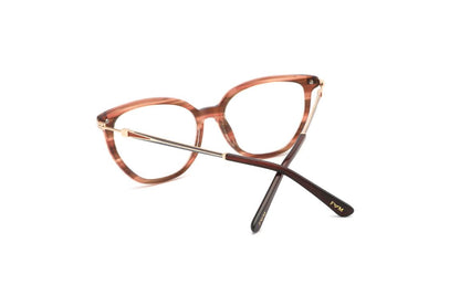 Elara - Striped Brown & Gold