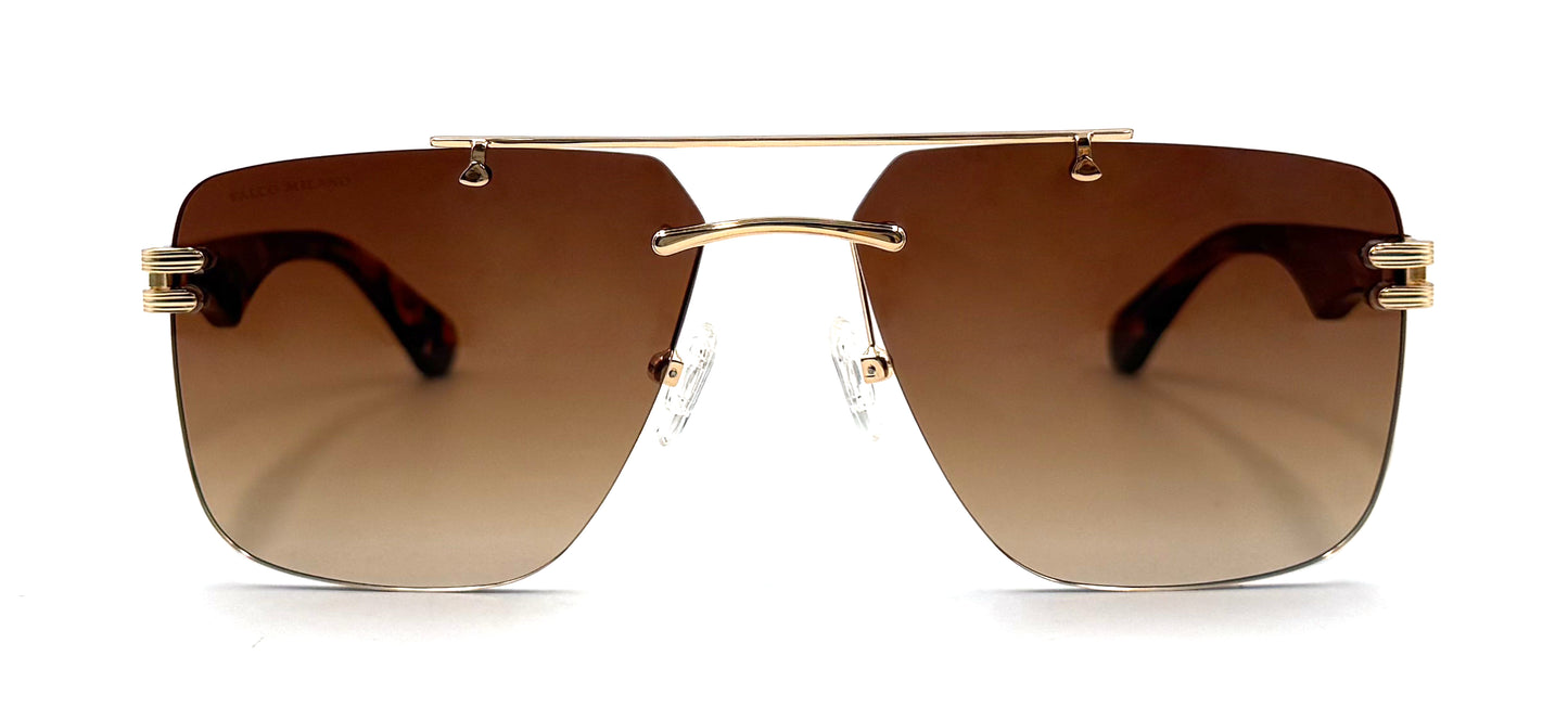 The Square Aviator Classic Gold