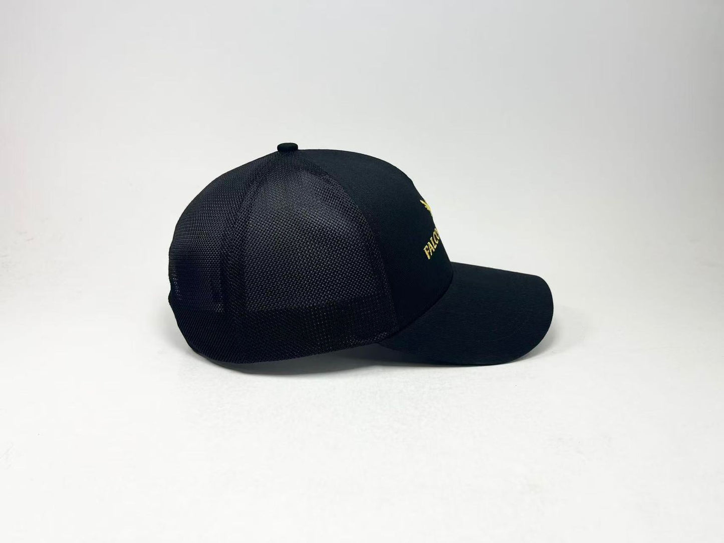 Falco Milano Signature Trucker Cap – Black/Gold
